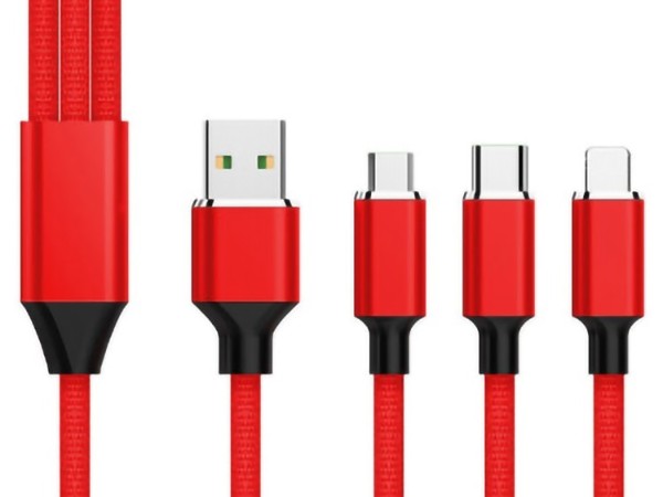 三合一數據線，一拖三數據線，一線三用，使用更方便